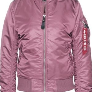Alpha Industries pink bomber jacket